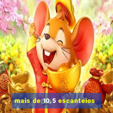 mais de 10.5 escanteios